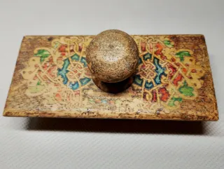 Asciuga inchiostro legno intarsiato '800