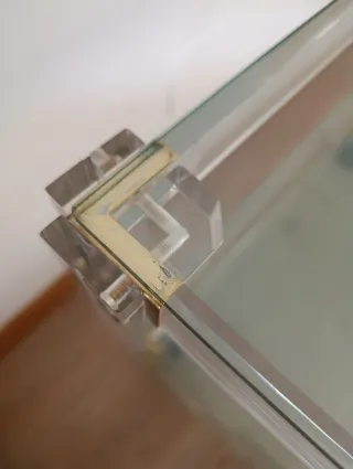 Mueble bar cristal con ruedas