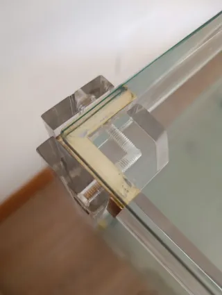 Mueble bar cristal con ruedas