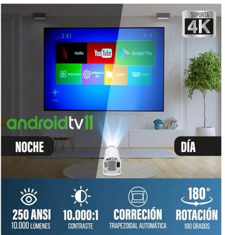 Proyector HY300 Android 11 1GB/8GB Soporta 4k