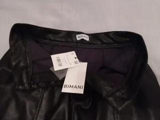 Falda polipiel negra BIMANI