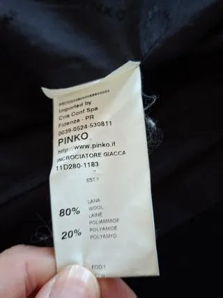 Cappottino Pinko nero taglia M