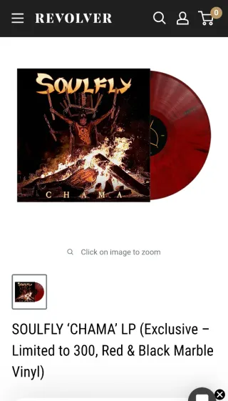 Soulfly Chama Vinilo Edición Limitada