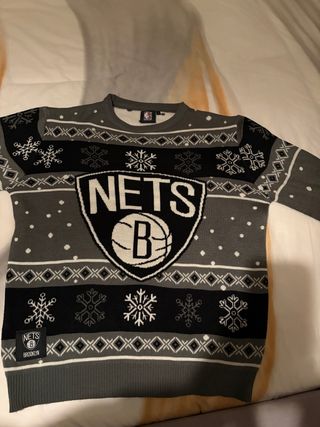Jersey Brooklyn Nets NBA Invierno. Usado dos veces