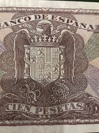 Billete 100 pesetas 1940 El Banco de España