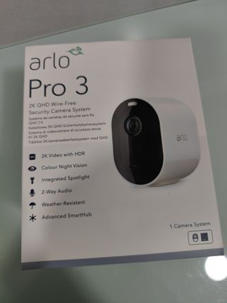Arlo Pro 3 Cámara Seguridad 2K QHD. NUEVA