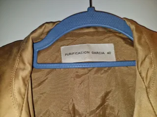 Blazer Purificación García Beige Talla M