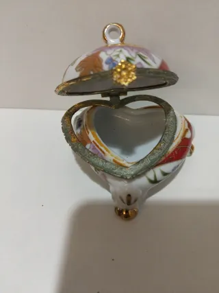 Cajas, joyeros de cerámica Vintage decorada