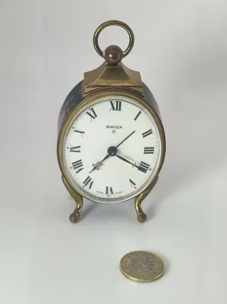 Reloj despertador Swiza 8 vintage