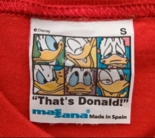 Camiseta del pato Donald