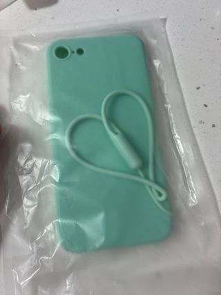 Custodia iPhone 7/8/SE2020 Menta con Nastro