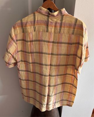 Camisa de manga corta a cuadros