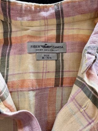 Camisa de manga corta a cuadros