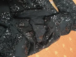 Body donna con paillettes