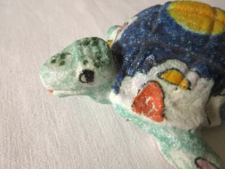 Tartaruga in ceramica dipinta artigianale