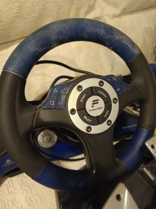 Volante y Pedales Fanatec, para PlayStation2
