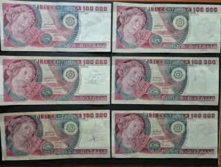 Banconote 100.000 Lire Banca d'Italia