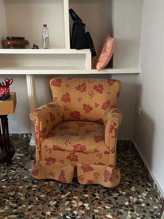 Sillón pequeño estampado