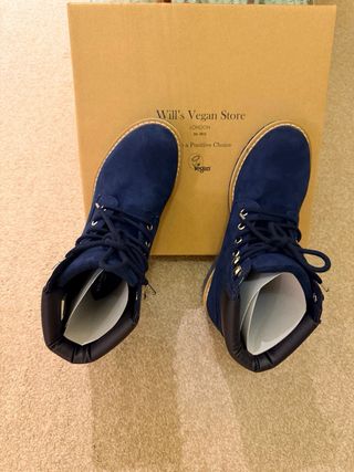 Botas veganas Will's Vegan Store azul mujer