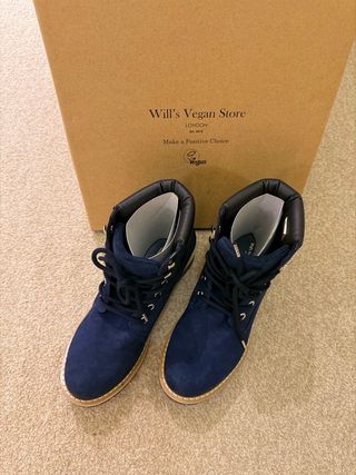 Botas veganas Will's Vegan Store azul mujer