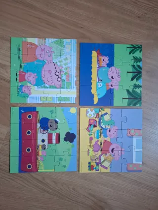 Puzzle Peppa Pig 4 Puzzles Progresivos