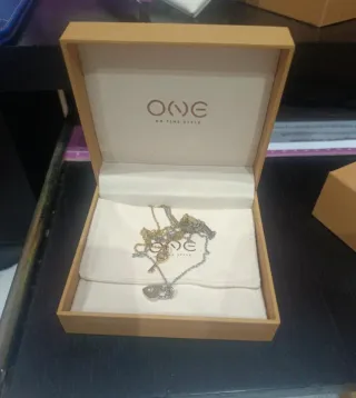 Conjunto 2 Colares One Coração e Chave