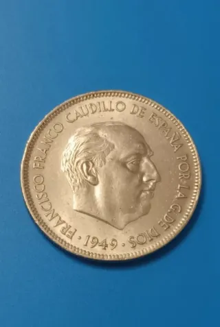5 Pesetas 1949 *50 duro gordo