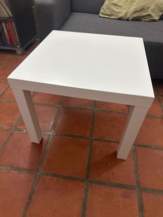Mesa auxiliar blanca 56x55x45cm
