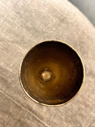 Candelero antiguo de metal – pieza vintage