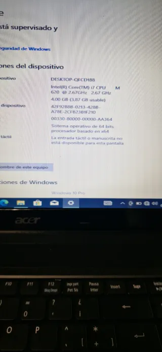 Portátil Acer 5742zg i7