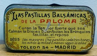 Cajita antigua farmacia Virgen de la Paloma Madrid