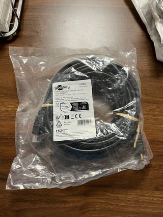Cable HDMI Goobay 10m Negro