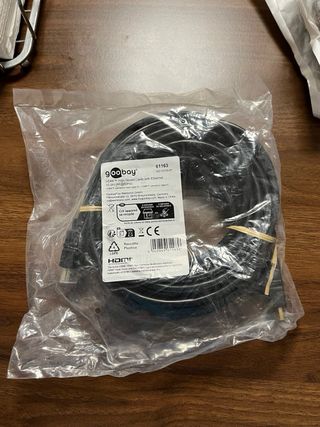 Cable HDMI Goobay 10m Negro
