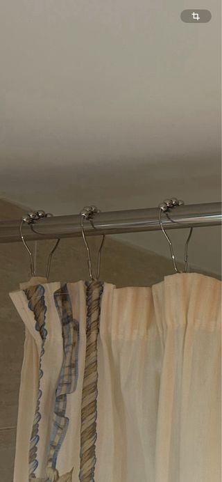 12 anillas metálicas para cortina baño