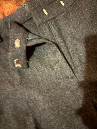 Pantaloni vintage lana grigi