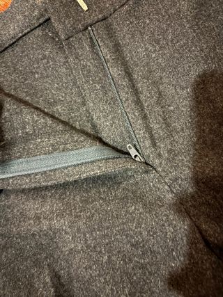 Pantaloni vintage lana grigi