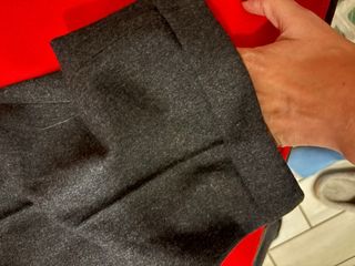 Pantaloni vintage lana grigi