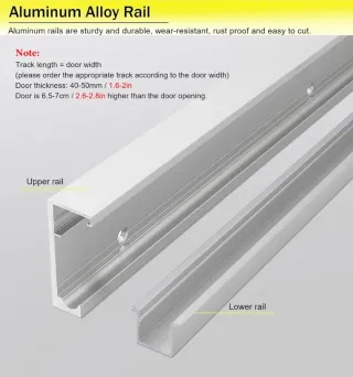 Kit Guía Oculta Puerta Corredera