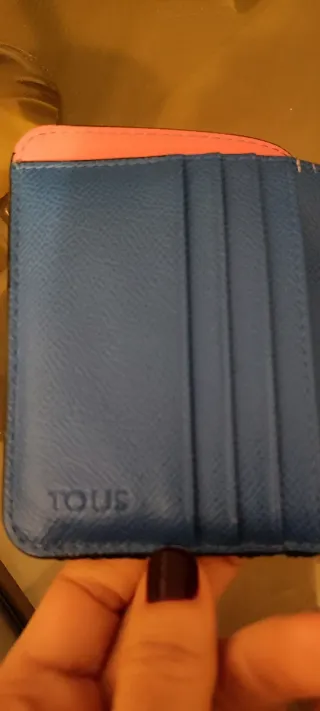 Cartera monedero Tous negra y azul