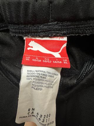 Chándal Puma Talla XL Negro