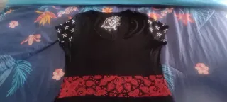 Vestido Desigual Mujer Negro