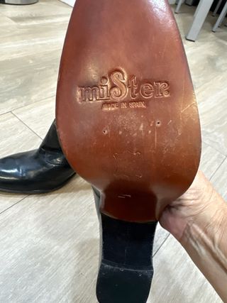 Zapatos de piel vintage Mister años 70