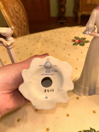 Figuras de porcelana Carlos, con 6 bases