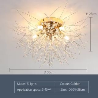 Lámpara de techo de copo de nieve. A ESTRENAR