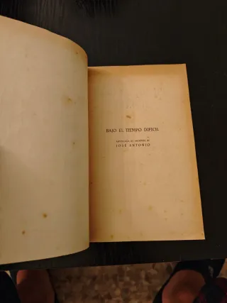 Bajo el tiempo difícil, del año 1938