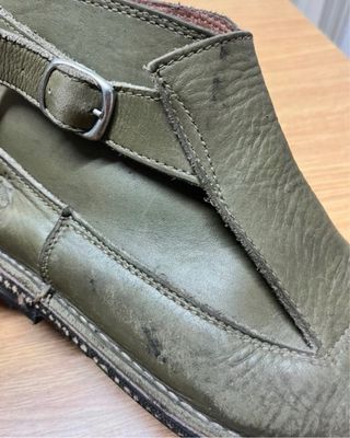 Botines Riudavets Piel Verde Oliva