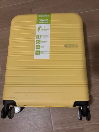 Maleta Cabina American Tourister Amarilla