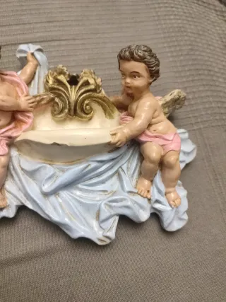 Benditera de escayola pintada a mano