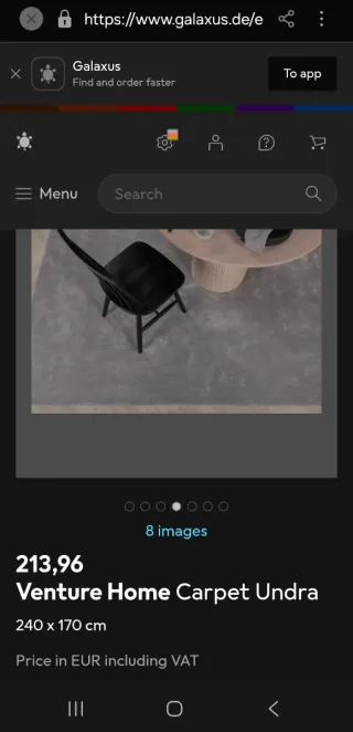 Nuovo tappeto intrecciato a mano con base in cotone