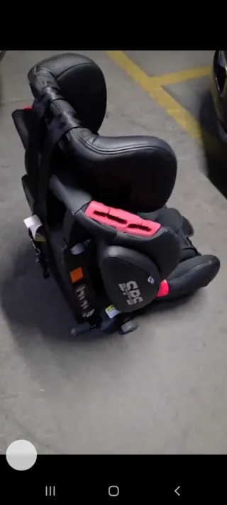 Silla coche 1,2,3 negra y roja